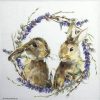 Lunch Napkins (20) - Rabbit Wreath