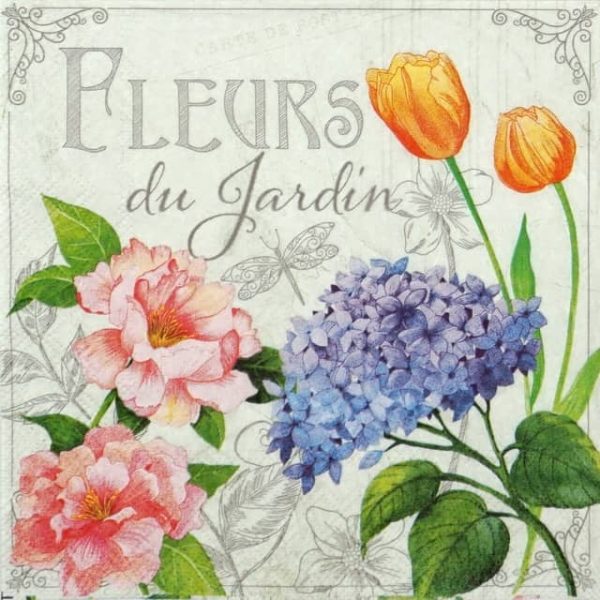 Lunch Napkins (20) - Fleurs de Jardin