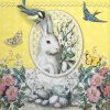 Lunch Napkins (20) - White Rabbit  yellow