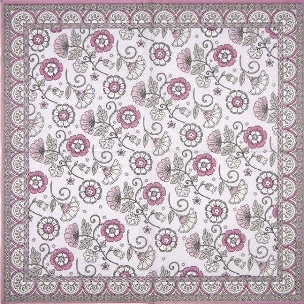 Paper Napkin - Kalamkari Pink - Image 2