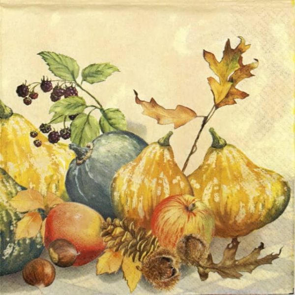 Paper Napkin - Painted Pumpkins