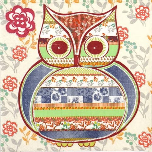 Paper Napkin - Patterned Owl