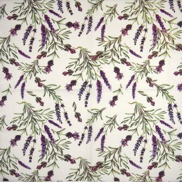 Paper Napkin - Lavender Twigs