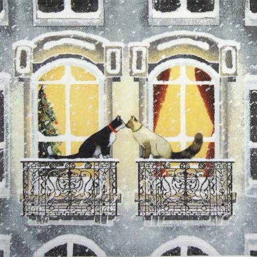 Paper Napkin - Laura Watkins: Townhouse Cats
