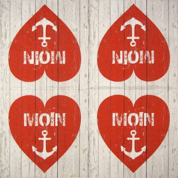 Paper Napkin - Moin red - Image 2