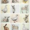 Rice Paper -  Animal Farm Cards with goose