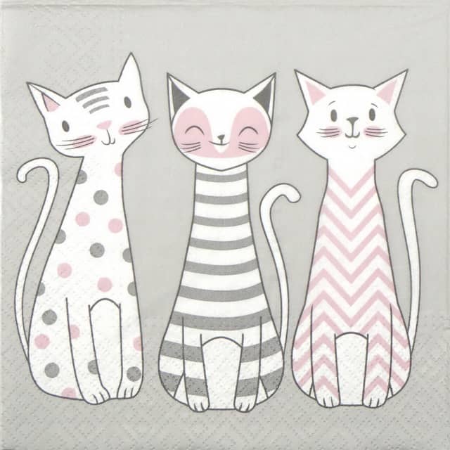Paper Napkin - Glam Cats
