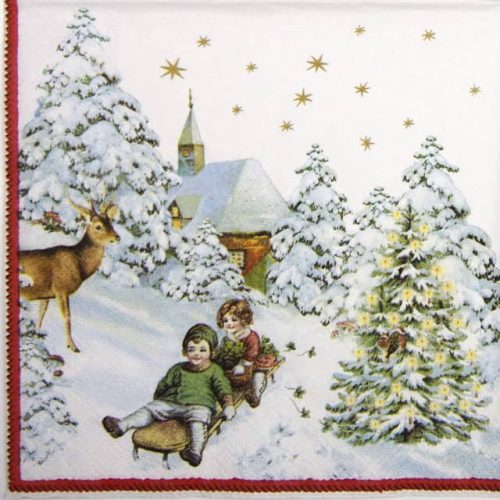 Lunch Napkins (20) - Annual Christmas Snow