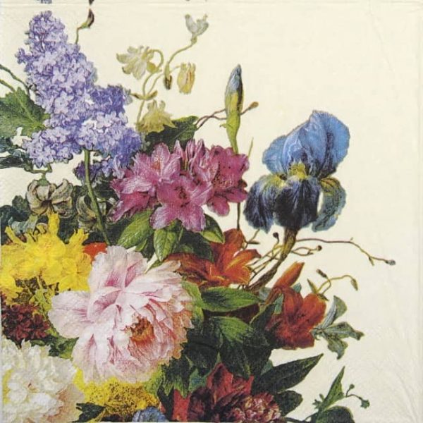 Lunch Napkins (20) - Still Life Bouquet Cream