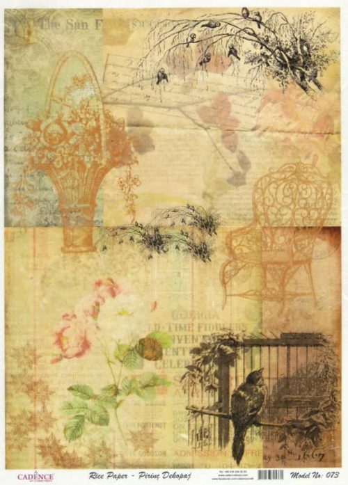 Rice Paper - Garden Collage