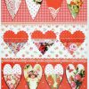 Rice Paper - Romantic Red Hearts