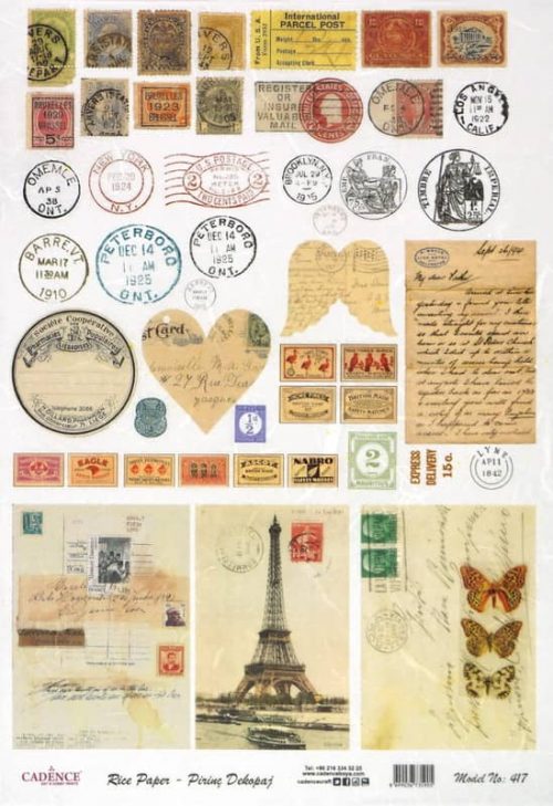 Rice Paper - Old Stamps and Cards