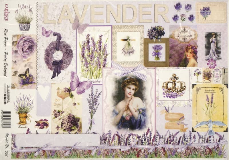 Rice Paper - Romantic Lavenders