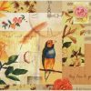 Rice Paper - Flowers Bird Collage