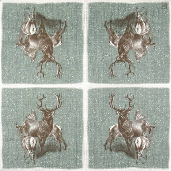 Paper Napkin - Deer Family - Image 2