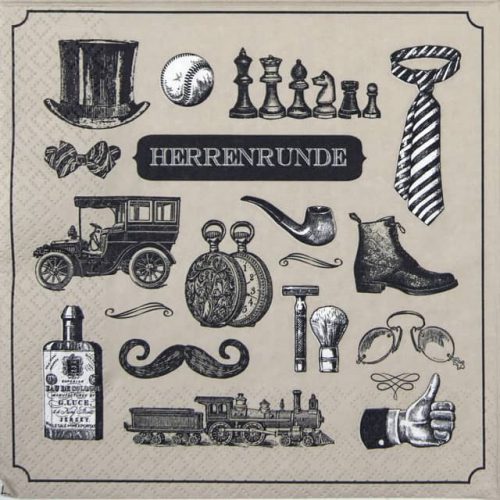 Paper Napkin - Herrenrunde