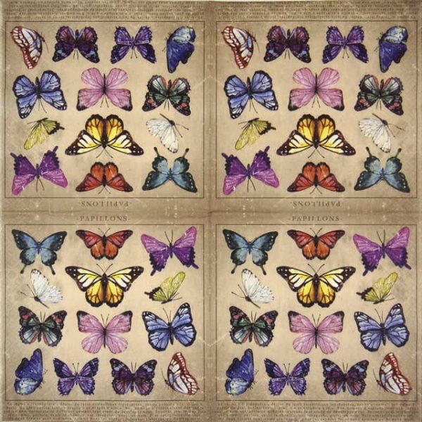 Paper Napkin - Papillons