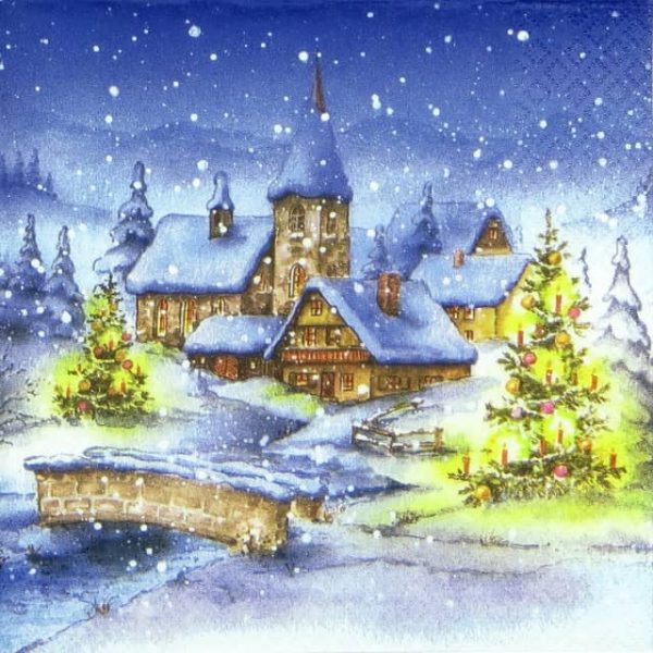 Paper Napkin - Christmas Village