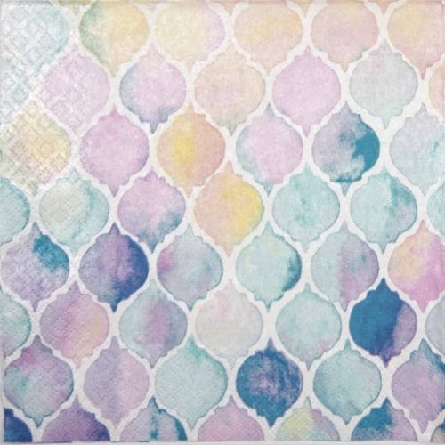 Lunch Napkins (20) - Watercolour Shells