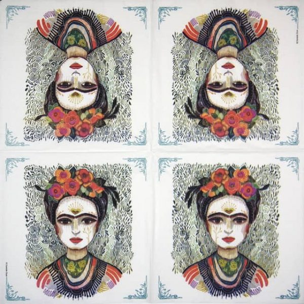 Lunch Napkins (20) - Danielle Duer: Frida: Memory the Heart