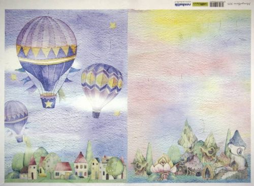 Rice Paper - Mongolfiere 35x50cm