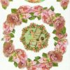 Rice Paper - Bordure Rose and angels Stamperia DFSA4029