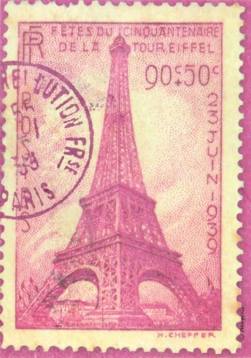 Rice Paper - Tour Eiffel Stamp Stamperia_DFSA4055