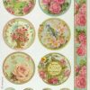 Rice Paper - Etiquettes Savon a la rose Stamperia DFSA4071