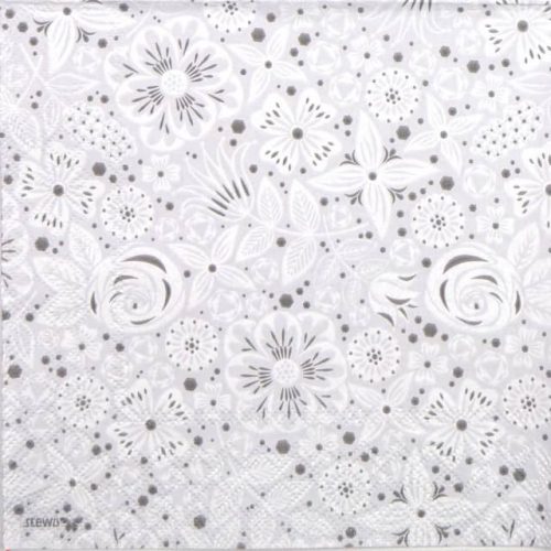 Paper Napkin - Valentina White