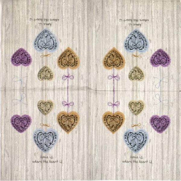 Lunch Napkins (20) - Home is where the heart is