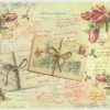 Rice Paper - Old Letter with Roses