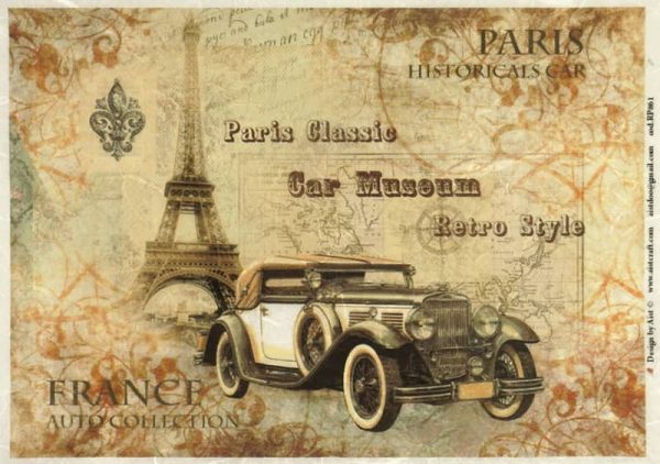 Rice Paper - Paris Historical Car