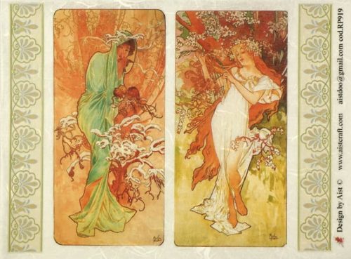 Rice Paper - Mucha: Four Seasons 2