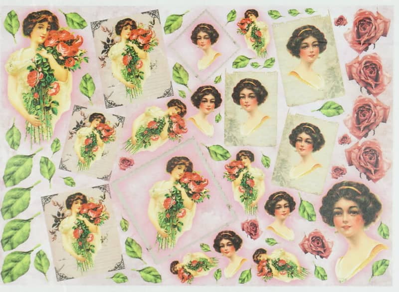 Rice Paper - Women with flowers