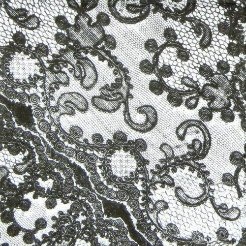 Paper Napkin - Lace Black