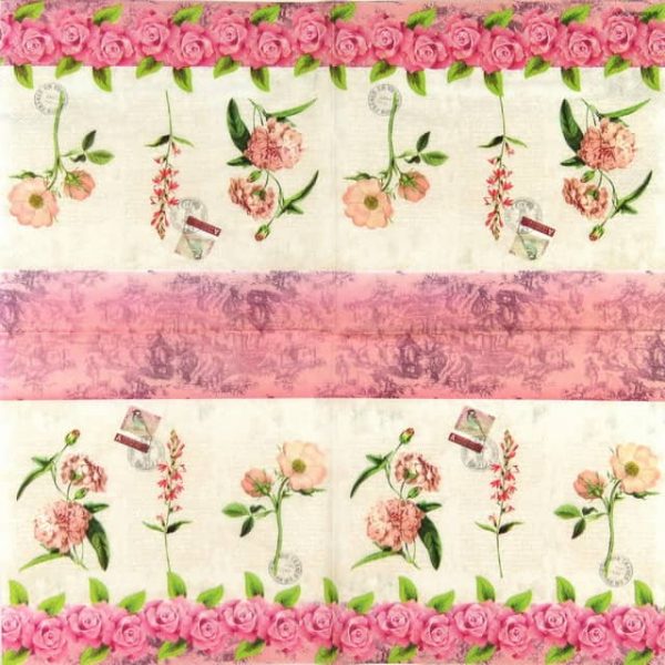 Paper Napkin - French Roses