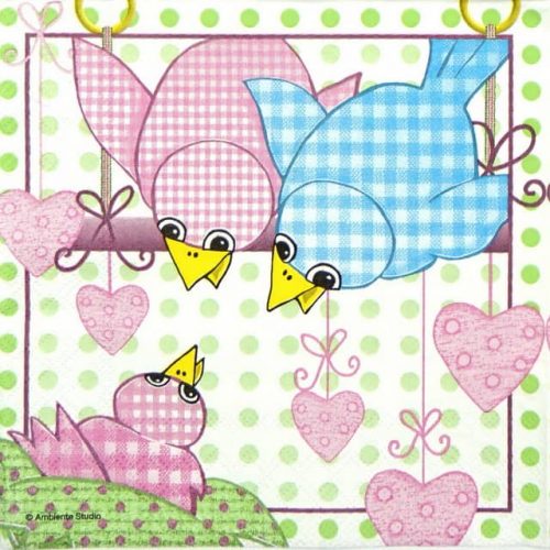 Paper Napkin - Family Bird