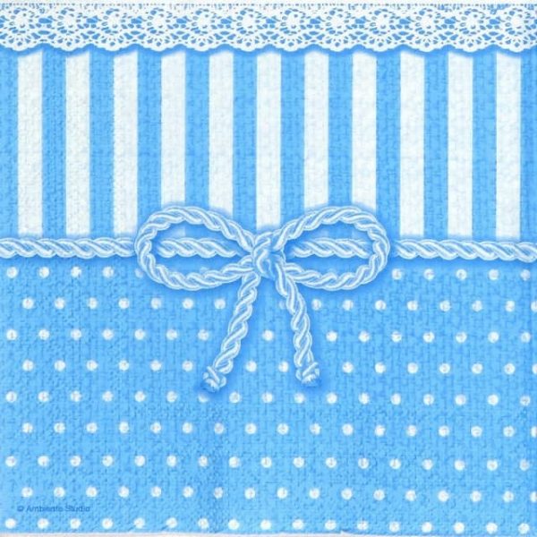 Paper Napkin - Bow Blue