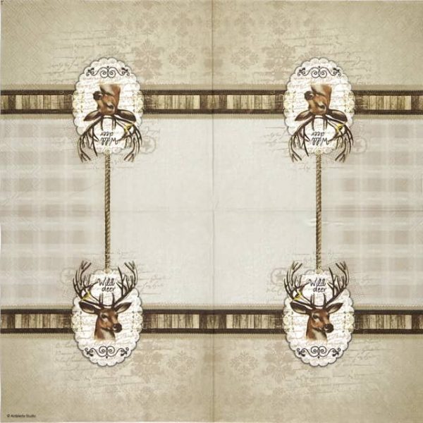 Paper Napkin - Wild Deer - Image 2