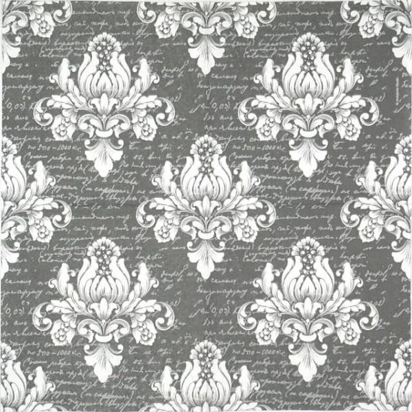 Paper Napkin - Barok Grey - Image 2