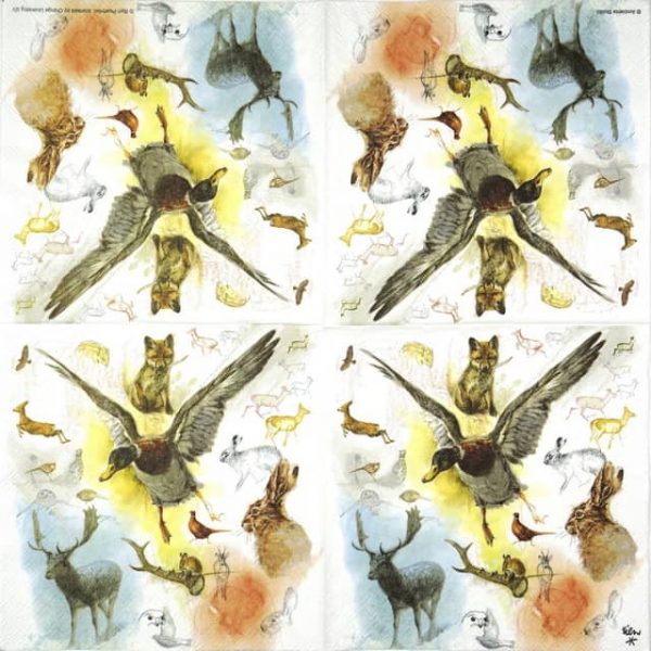 Lunch Napkins (20) - Wild Animals