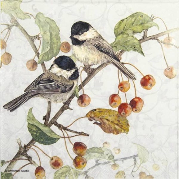 Lunch Napkins (20) - Chickadee