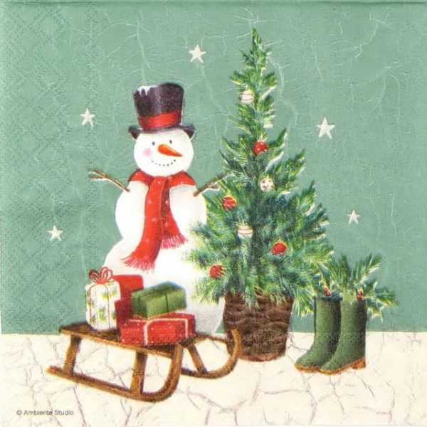 Paper Napkin - Winter Scene