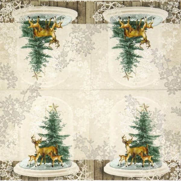 Paper Napkin - Deers in Glassbell