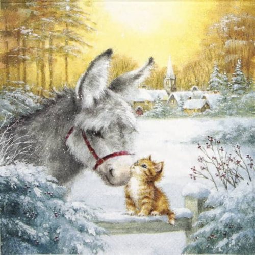 Lunch Napkins (20) - Donkey and Kitten