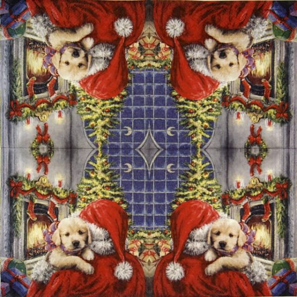 Cocktail Napkins (20) - Puppy at Fire