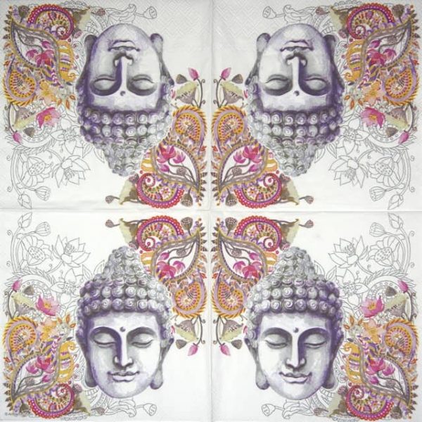 Paper Napkin - Buddha Head stone