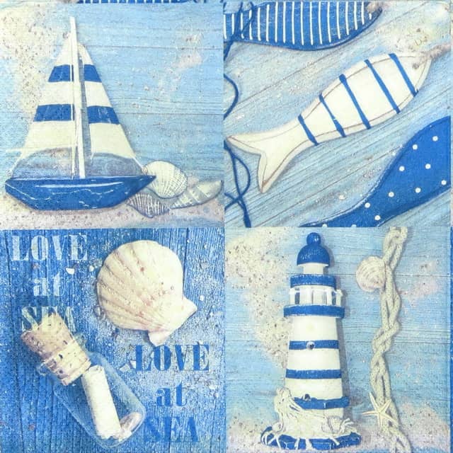 Paper Napkin - Love at Sea