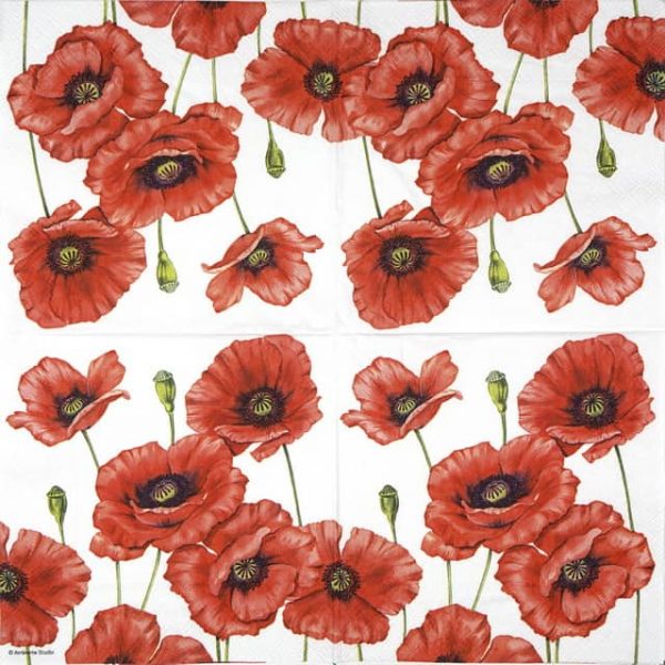 Paper Napkin - Romantic Poppy