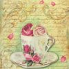 Rice Paper - Teapot with Roses Stamperia DFSA4109